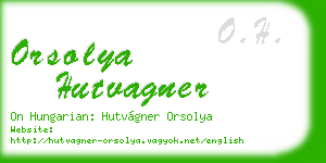 orsolya hutvagner business card